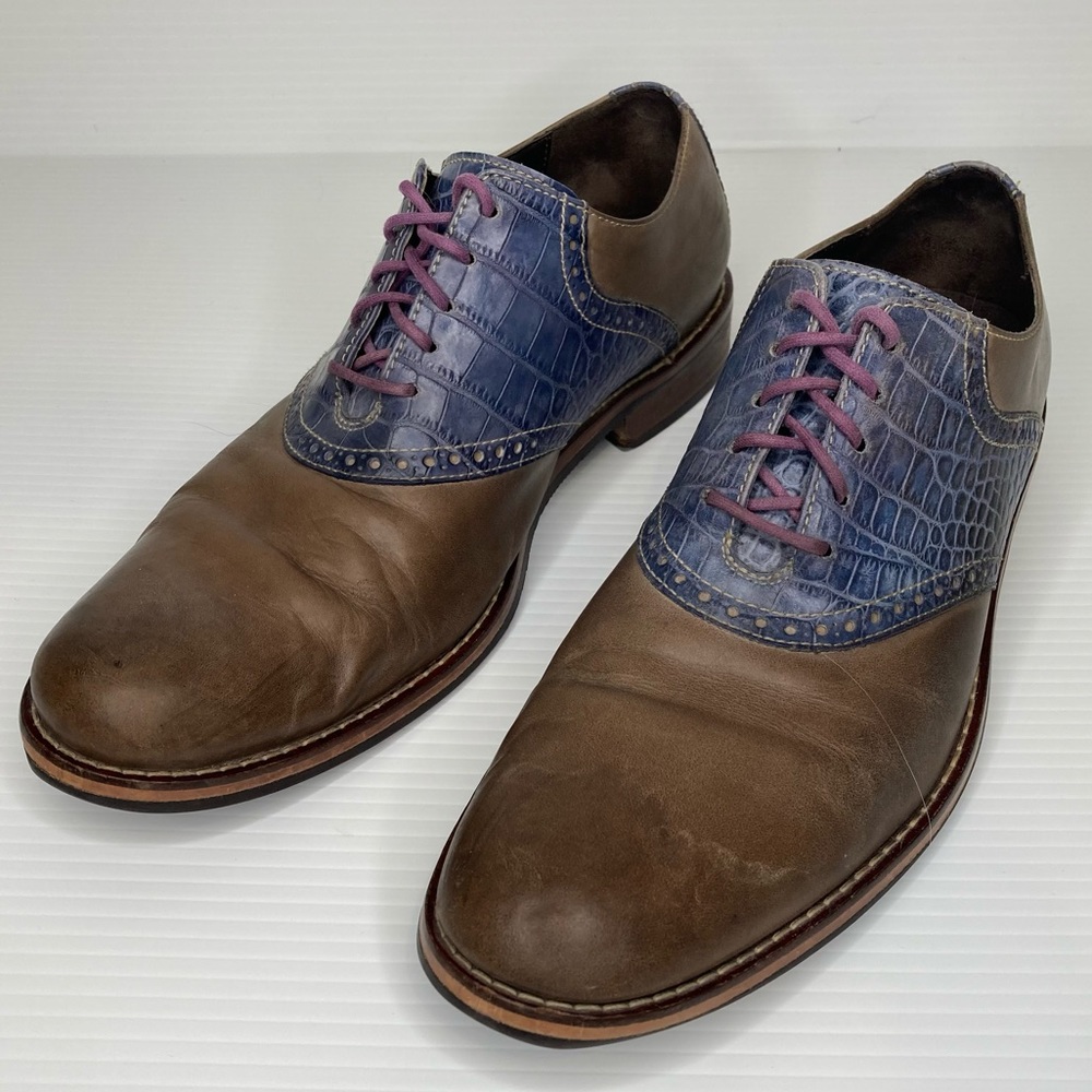 Cole Haan Snake Print Dress Shoes Oxfords 12